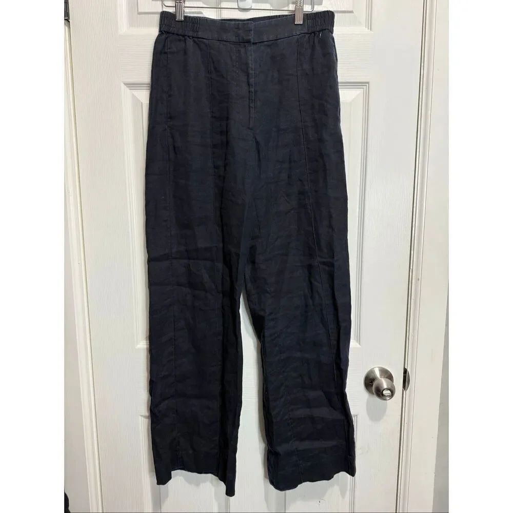 Cos linen dark blue pants size US 6